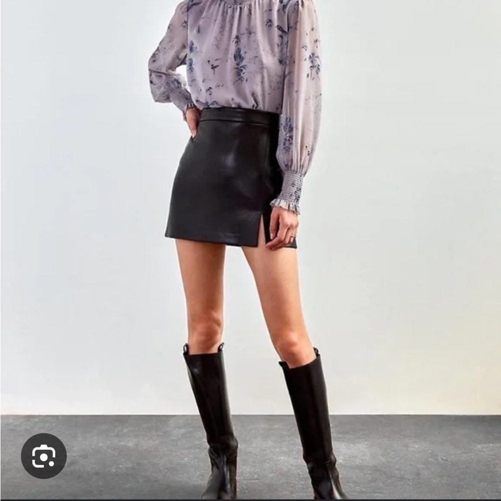 Aritzia Leather Skirt
